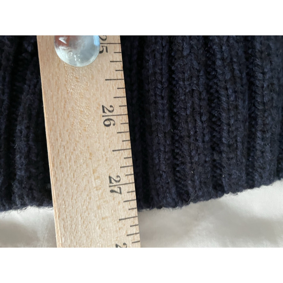 The Normal Brand Cable Cardigan Sweater‎ Mens Size M Navy Aran Chunky Fisherman - Picture 12 of 13